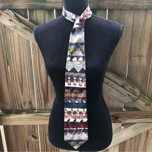 Tabasco Colorful Silk Necktie Featuring Foods & Hot Sauce